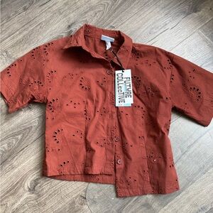Future Collective Women's Rust Blouse